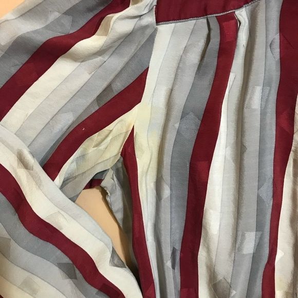 Vintage 70s striped A line dress sz 14 - Picture 5 of 8